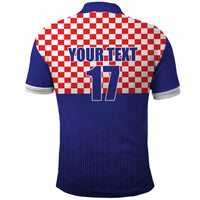 Custom Croatia Football Polo Shirt Sporty Style