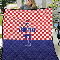 Custom Croatia Football Quilt Sporty Style