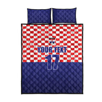 Custom Croatia Football Quilt Bed Set Sporty Style