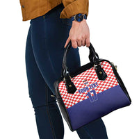 Custom Croatia Football Shoulder Handbag Sporty Style