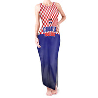 Custom Croatia Football Tank Maxi Dress Sporty Style