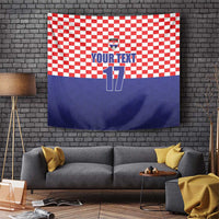 Custom Croatia Football Tapestry Sporty Style