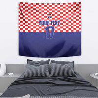 Custom Croatia Football Tapestry Sporty Style