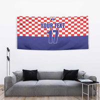 Custom Croatia Football Tapestry Sporty Style