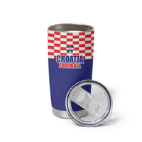 Custom Croatia Football Tumbler Cup Sporty Style