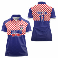 Custom Croatia Football Women Polo Shirt Sporty Style