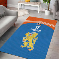 Netherlands Field Hockey Custom Area Rug Sporty Style