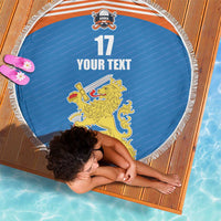 Netherlands Field Hockey Custom Beach Blanket Sporty Style