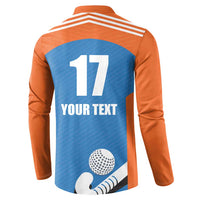 Netherlands Field Hockey Custom Button Sweatshirt Sporty Style