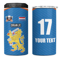 Netherlands Field Hockey Custom 4 in 1 Can Cooler Tumbler Sporty Style