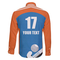 Netherlands Field Hockey Custom Family Matching Mermaid Dress and Hawaiian Shirt Sporty Style