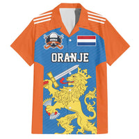 Netherlands Field Hockey Custom Family Matching Short Sleeve Bodycon Dress and Hawaiian Shirt Sporty Style