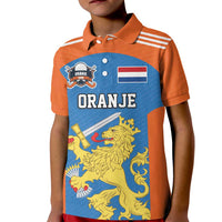 Netherlands Field Hockey Custom Kid Polo Shirt Sporty Style