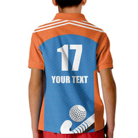 Netherlands Field Hockey Custom Kid Polo Shirt Sporty Style