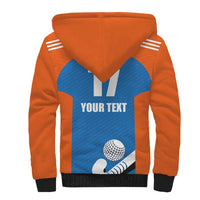 Netherlands Field Hockey Custom Sherpa Hoodie Sporty Style