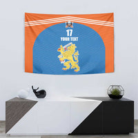 Netherlands Field Hockey Custom Tapestry Sporty Style