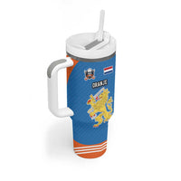 Netherlands Field Hockey Custom Tumbler With Handle Sporty Style