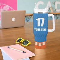 Netherlands Field Hockey Custom Tumbler With Handle Sporty Style