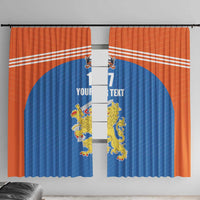 Netherlands Field Hockey Custom Window Curtain Sporty Style