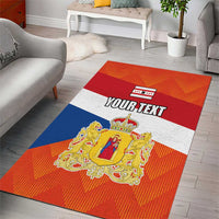 Netherlands Drenthe Province Personalized Area Rug Flag of Drenthe