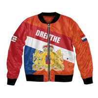 Netherlands Drenthe Province Personalized Bomber Jacket Flag of Drenthe