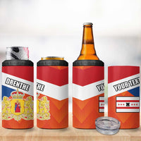 Netherlands Coat of arms of Drenthe Personalized 4 in 1 Can Cooler Tumbler Flag of Drenthe