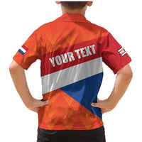 Netherlands Drenthe Province Personalized Family Matching Mermaid Dress and Hawaiian Shirt Flag of Drenthe