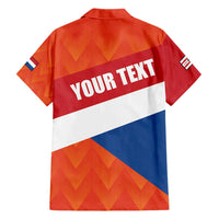 Netherlands Drenthe Province Personalized Family Matching Short Sleeve Bodycon Dress and Hawaiian Shirt Flag of Drenthe