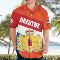 Netherlands Drenthe Province Personalized Hawaiian Shirt Flag of Drenthe