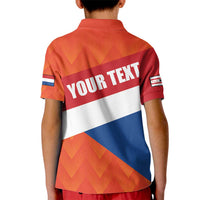 Netherlands Drenthe Province Personalized Kid Polo Shirt Flag of Drenthe