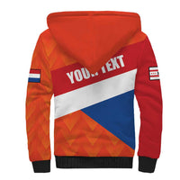 Netherlands Drenthe Province Personalized Sherpa Hoodie Flag of Drenthe