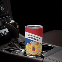 Netherlands Coat of arms of Drenthe Personalized Tumbler Cup Flag of Drenthe