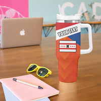 Netherlands Coat of arms of Drenthe Personalized Tumbler With Handle Flag of Drenthe