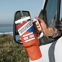 Netherlands Coat of arms of Drenthe Personalized Tumbler With Handle Flag of Drenthe