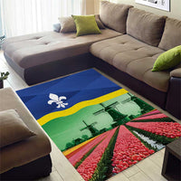Netherlands Flevoland Province Area Rug Flag Style