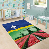 Netherlands Flevoland Province Area Rug Flag Style