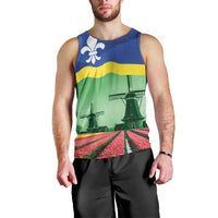 Netherlands Flevoland Province Men Tank Top Flag Style