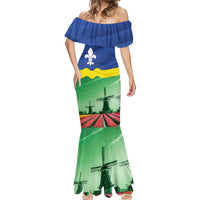 Netherlands Flevoland Province Mermaid Dress Flag Style