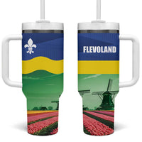 Netherlands Flevoland Tumbler With Handle Flag Style