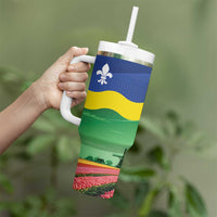 Netherlands Flevoland Tumbler With Handle Flag Style