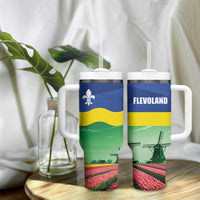 Netherlands Flevoland Tumbler With Handle Flag Style