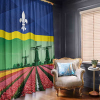 Netherlands Flevoland Province Window Curtain Flag Style