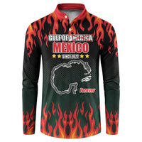 Gulf Of Mexico Since 1672 Button Sweatshirt Golfo De Mexico and Forever