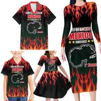 Gulf Of Mexico Since 1672 Family Matching Long Sleeve Bodycon Dress and Hawaiian Shirt Golfo De Mexico and Forever