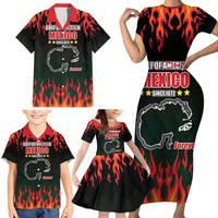 Gulf Of Mexico Since 1672 Family Matching Short Sleeve Bodycon Dress and Hawaiian Shirt Golfo De Mexico and Forever