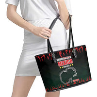 Gulf Of Mexico Since 1672 Leather Tote Bag Golfo De Mexico and Forever