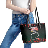 Gulf Of Mexico Since 1672 Leather Tote Bag Golfo De Mexico and Forever