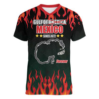 Gulf Of Mexico Since 1672 Women V-Neck T-Shirt Golfo De Mexico and Forever
