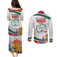 Gulf Of Mexico Since 1550 Couples Matching Puletasi and Long Sleeve Button Shirt Golfo De Mexico Forever