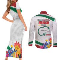 Gulf Of Mexico Since 1550 Couples Matching Short Sleeve Bodycon Dress and Long Sleeve Button Shirt Golfo De Mexico Forever